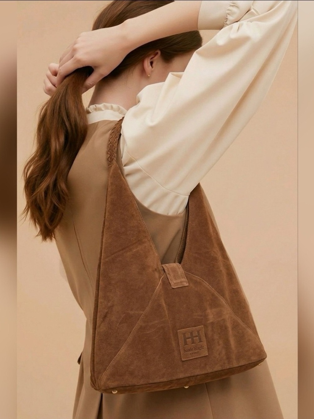 Haute Hippie Brown Suede Shoulder Bag